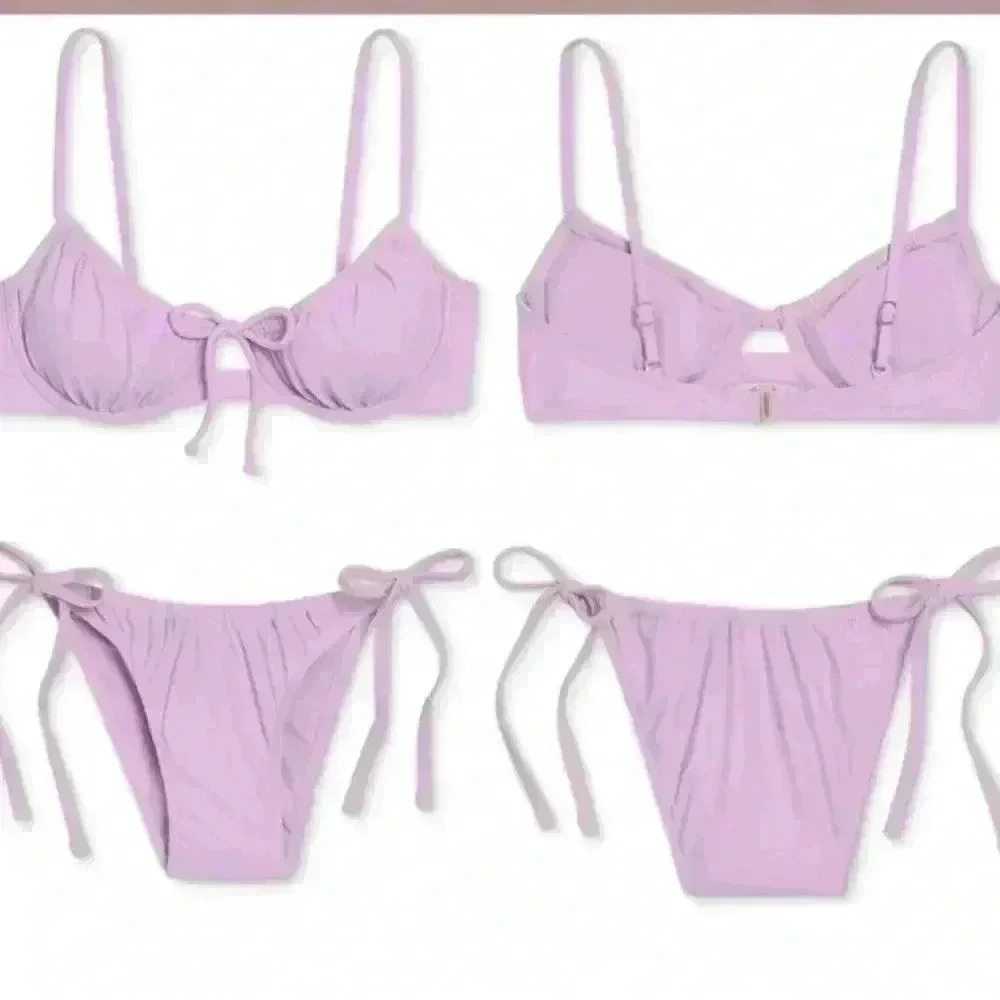Xhilaration Lilac Bikini 2 piece set - Picture 4 of 6